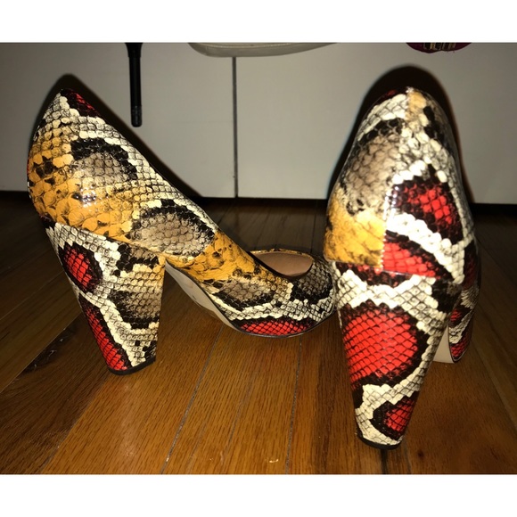 Deena & Ozzy Python Heels - Picture 2 of 5